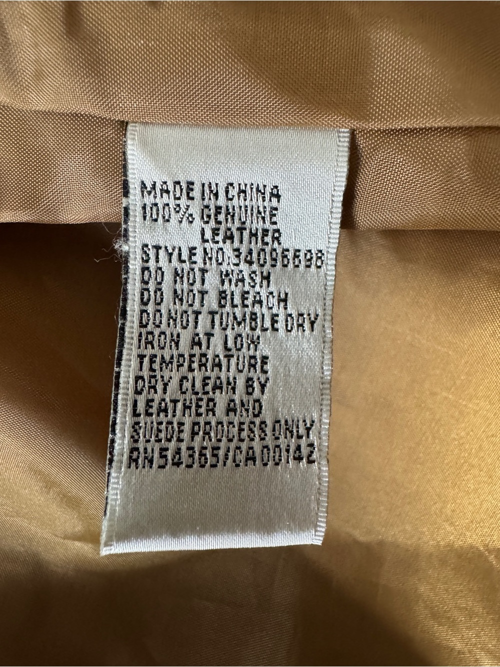 Vintage Nygard Tan Leather Button-Front Jacket - Picture 8 of 8
